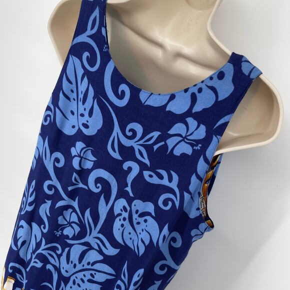 Corona Extra Women's Fringe Accents Tropical Sundress Y2K Size M Blue, Gold - Picture 7 of 10